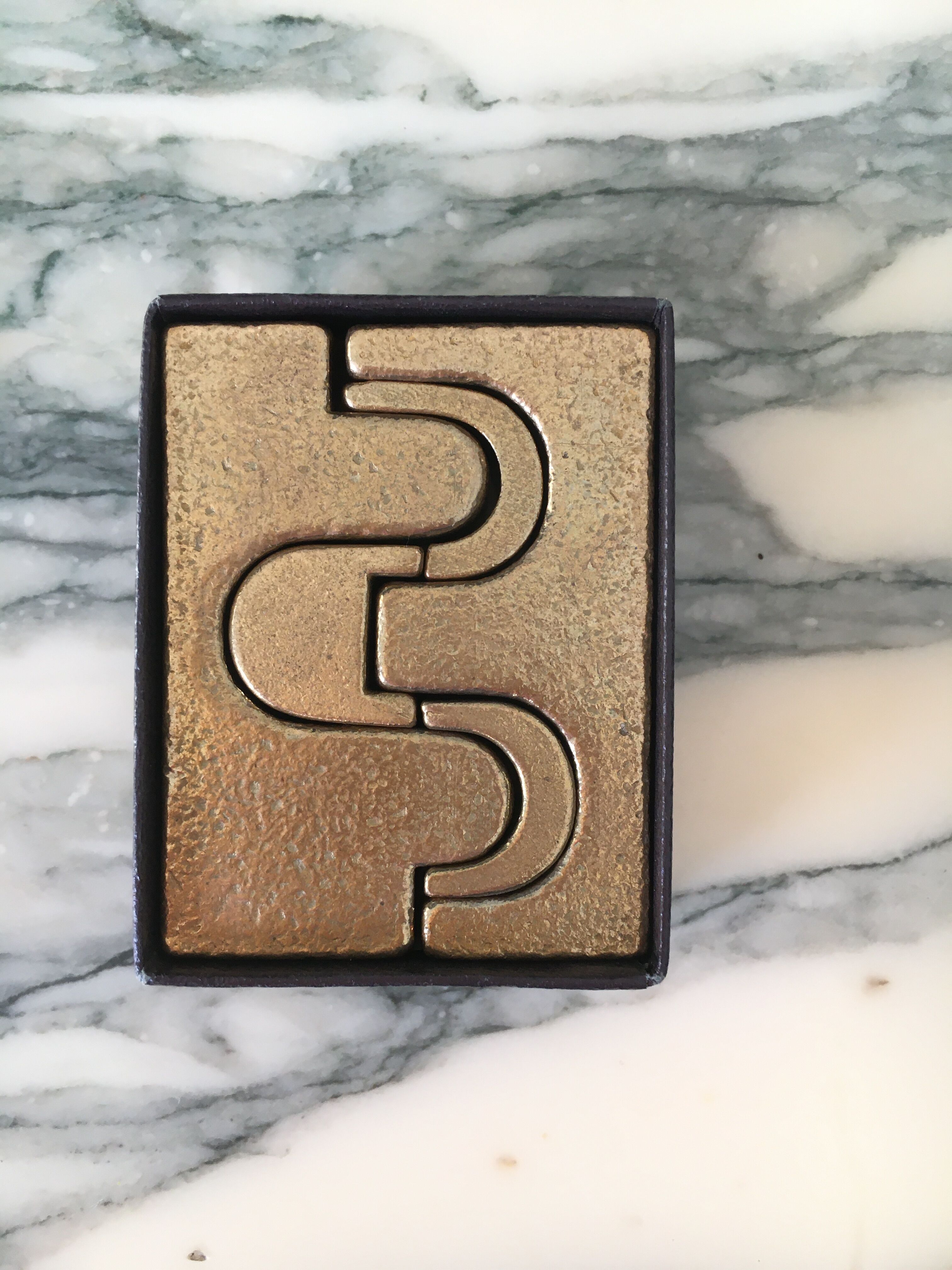 Vintage bronze mobile sculpture by Jacqueline Badord