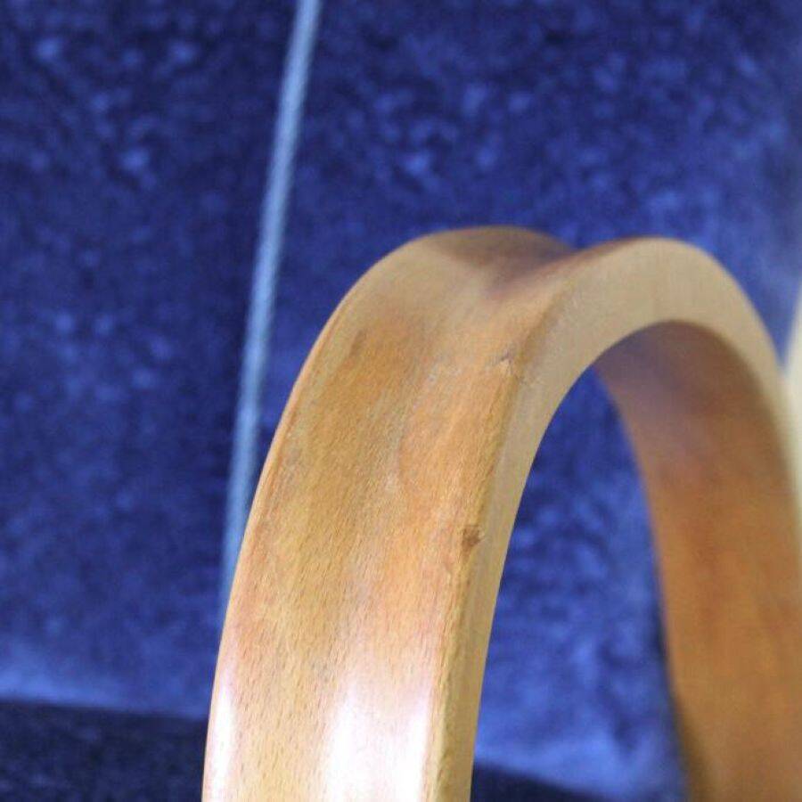 1920 Art Deco Blue Velvet Armchair, Solid Beech Wood, France