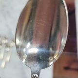 Set of 12 spoons of the middle twentieth in silver metal