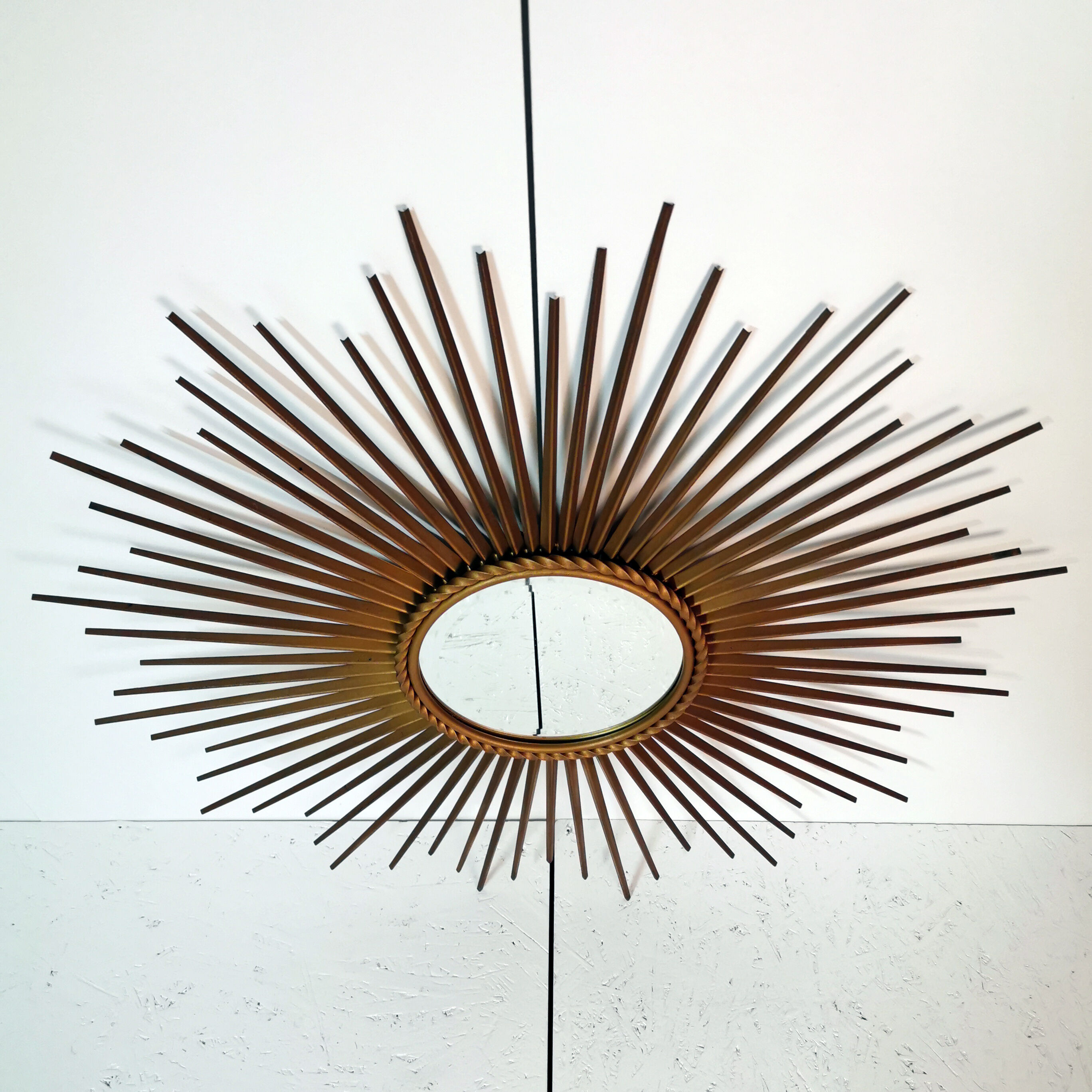 "Sun" Mirror by Chaty Vallauris 1950 71cm