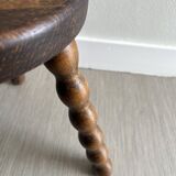 Tabouret tripode bois