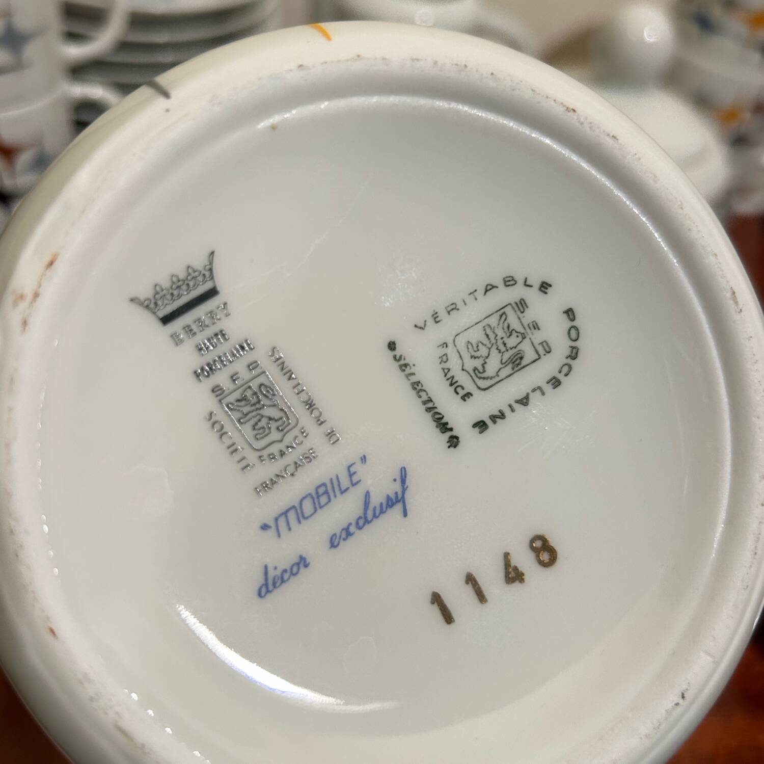 Berry porcelain tea/coffee service from the 70s