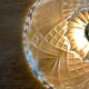 Suspension abat-jour vintage en verre