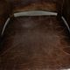 Characterful set of 6 cowhide dining chairs made of grained leather