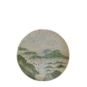 Pierre Devie, Mid-century modern green ceramic solifleur vase, France 1980