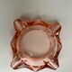 Pink glass ashtray 70s