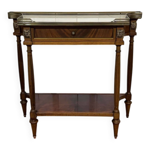Console en acajou et - louis dessus