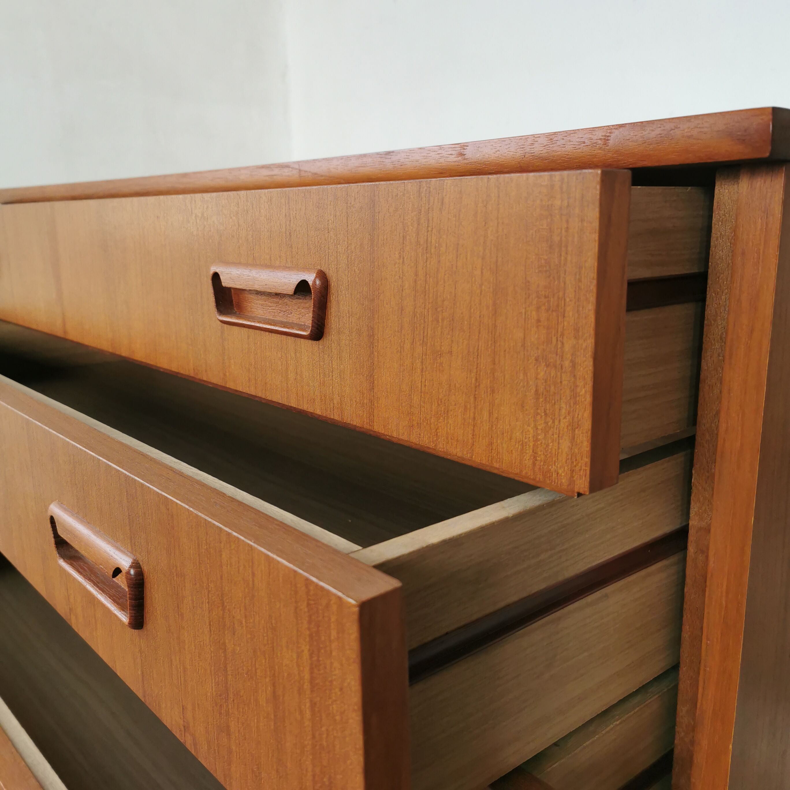 Scandinavian teak chest of drawers 1970