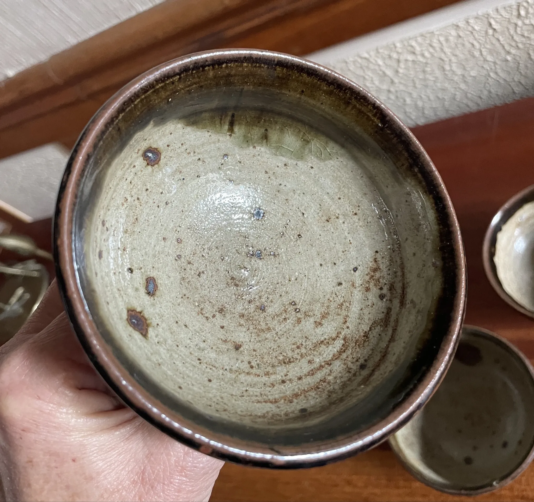6 cups Pierre Digan in pyrite stoneware