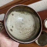 6 cups Pierre Digan in pyrite stoneware