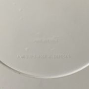 Gilac round wall mirror in white plexi