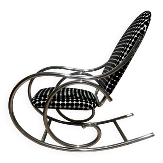 Bauhaus Rocking Chair in Chromed Tubular Steel, Germany, 1930s