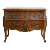 Louis XV style commode in carved wood