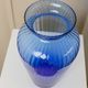 XL Murano Glass Vase in Blue, Italian Mid-Century Art Glass, 1970s
