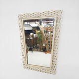 Vintage metal mirror, France 1950's