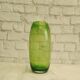 Vintage green bubble glass cylindrical vase - Scandinavian style