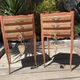 Pair of revamped bohemian / berber bedside tables with the heart "life is beautiful"