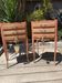 Pair of revamped bohemian / berber bedside tables with the heart "life is beautiful"