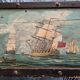 Ancien coffre de marine anglais peint