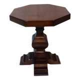 Octagonal Side Table With Baluster Shaft