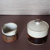 vintage stoneware coffee set