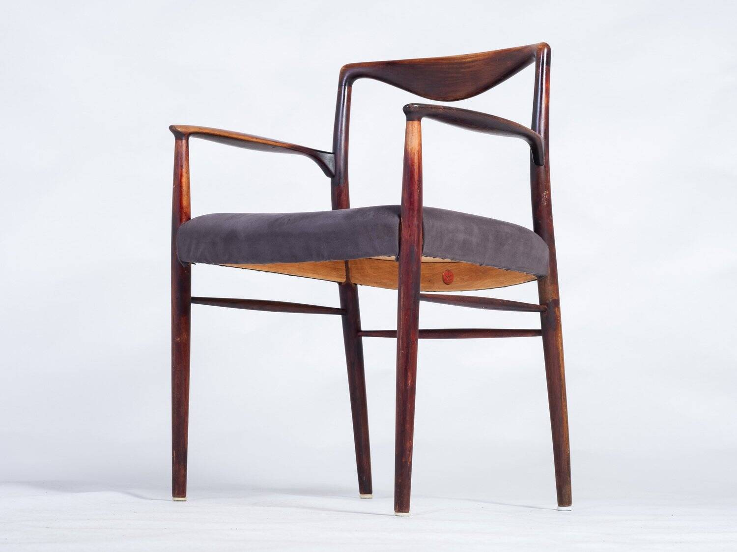 Mid-Century Scandinavian Armchairs in Rosewood by Kai Lyngfeldt-Larsen, 1960s, Set of 4
