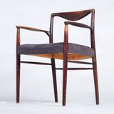Mid-Century Scandinavian Armchairs in Rosewood by Kai Lyngfeldt-Larsen, 1960s, Set of 4