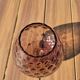Giant glass 23 cm Empoli amethyst honeycomb blown glass