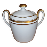 Sweetener in Sologne porcelain Larcheveque Pattern edging garland Gilded