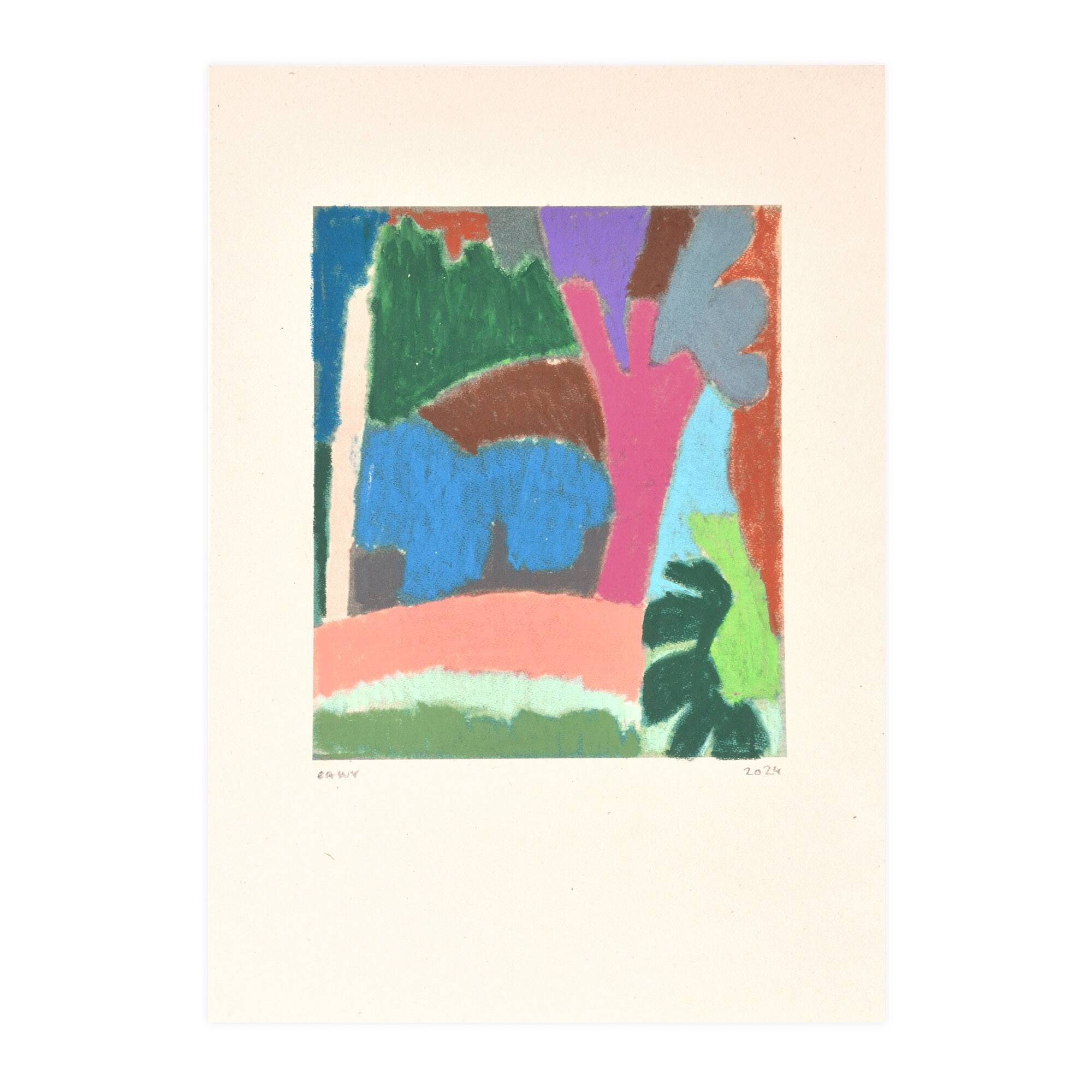 Landscape in pastels - 21x30cm -