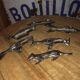 Set of 6 art deco animal knife holders