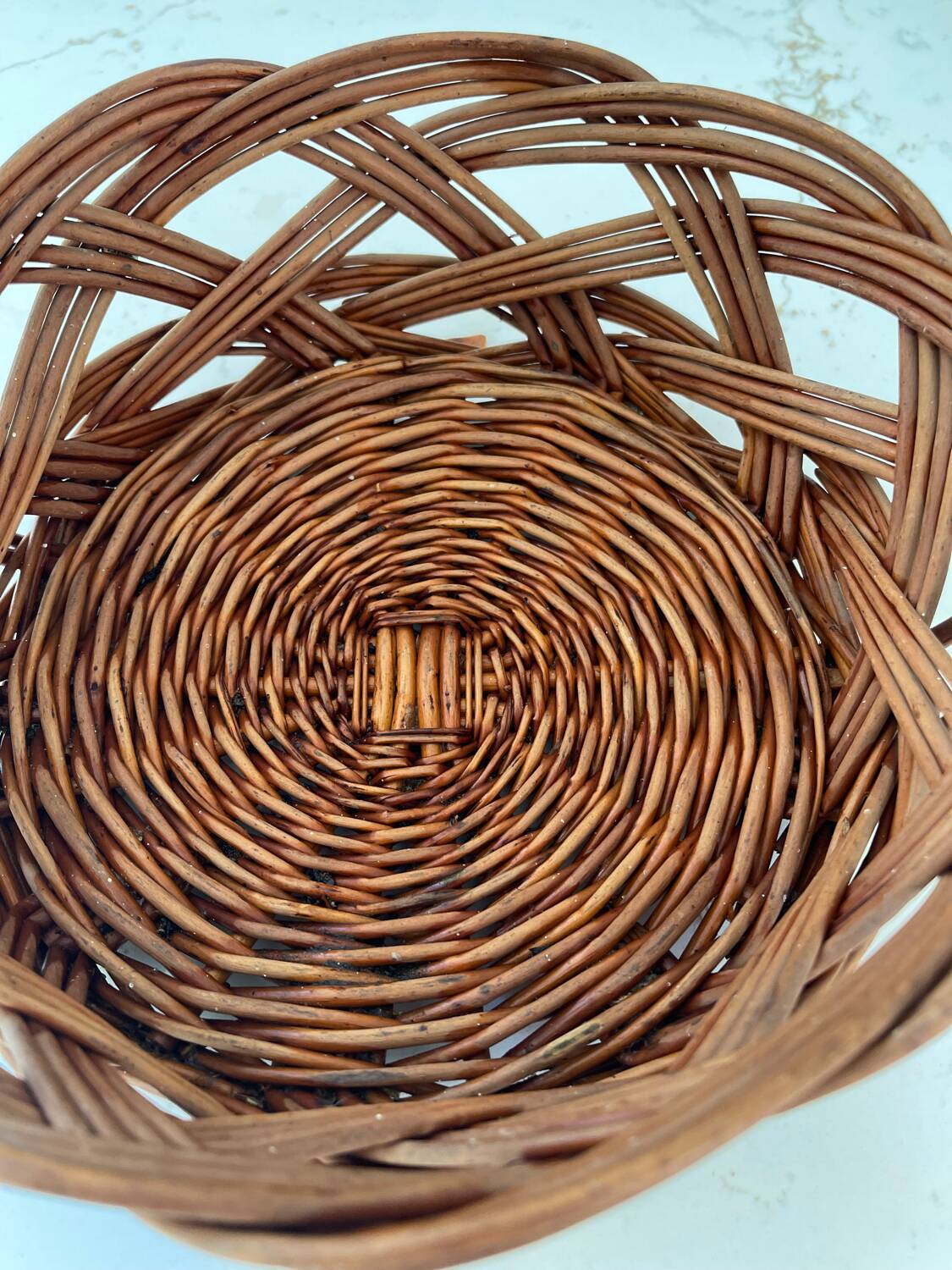 Vintage wicker basket