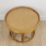 Rattan pouf
