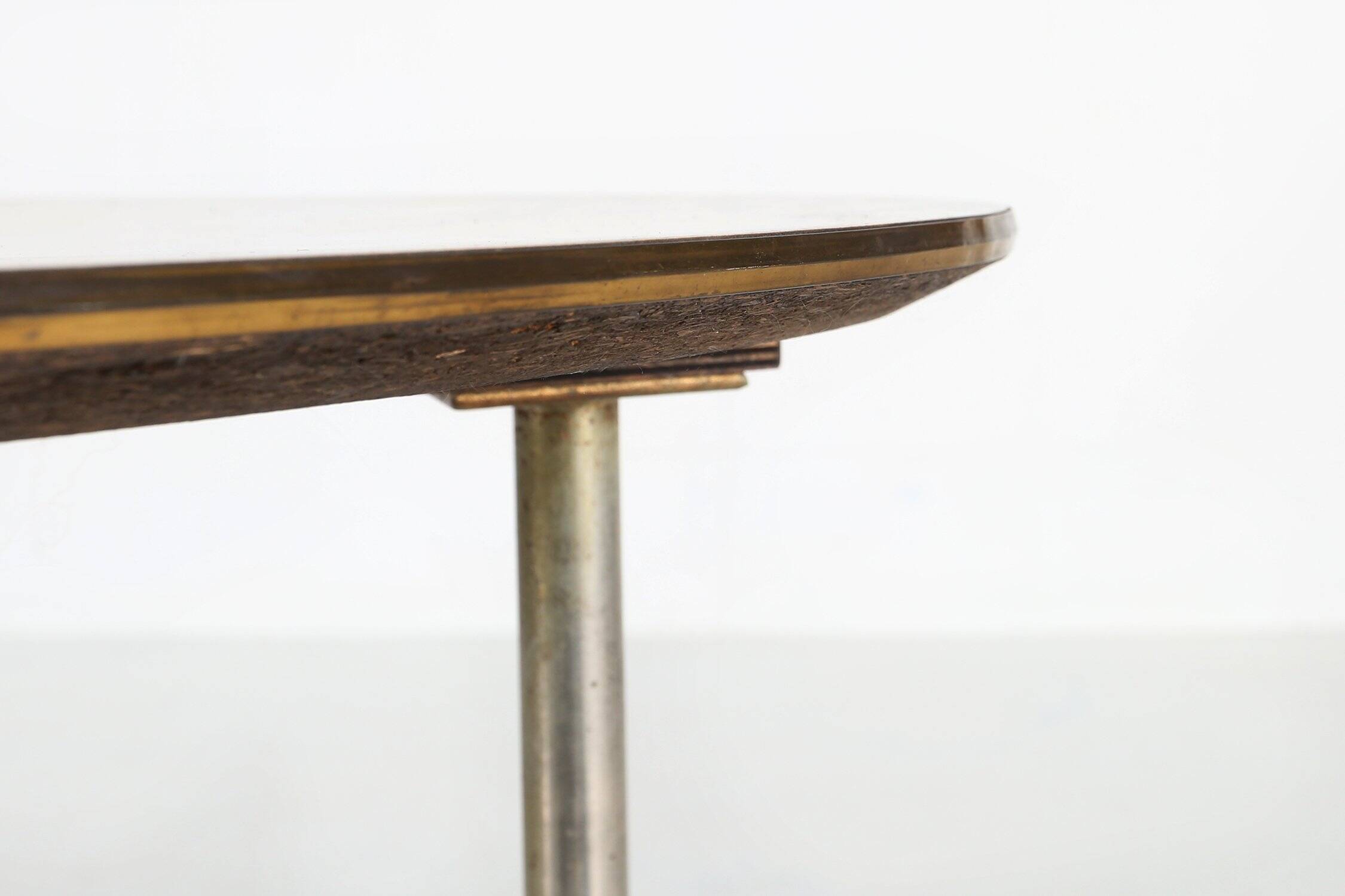 Mid-Century Modern Tripod Coffee Table with Marble Print Top, 1960s