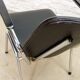 Black Leatherette Dutch Design Gispen Armchairs by Martin de Wit, 1960s.