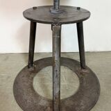 Black Industrial Workshop Swivel Stool, 1960s