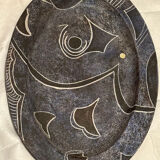 Large ceramic dish by Bernard Buffat.