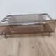 Bar roulant table basse en plexiglas vintage années 70