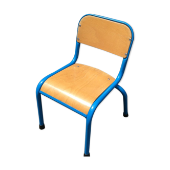 Chaise enfant ecole vintage 1970 bois