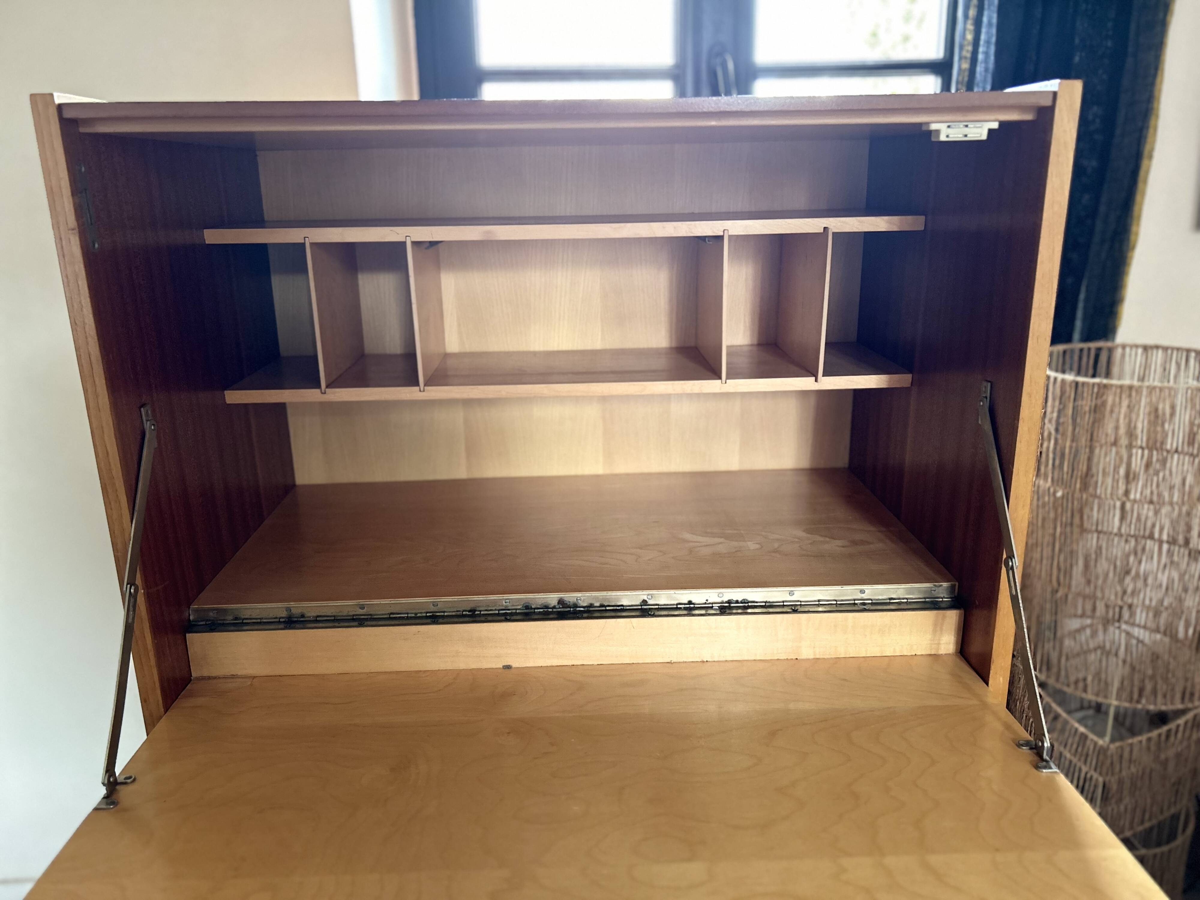 Vintage secretary desk by Frantisek Mezulanik, 1960