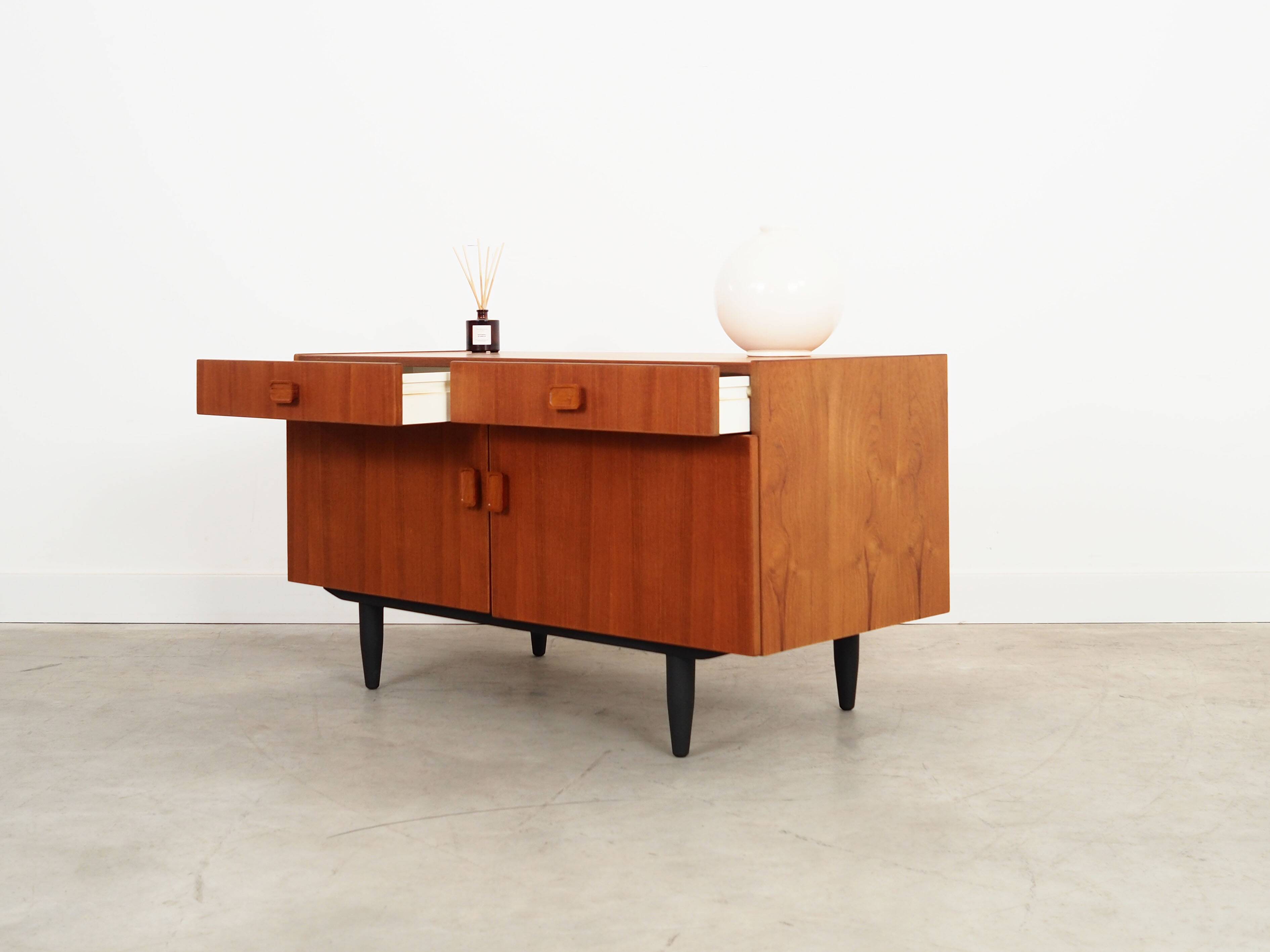 Teak cabinet, Danish design, 1970s, manufacturer: Denka