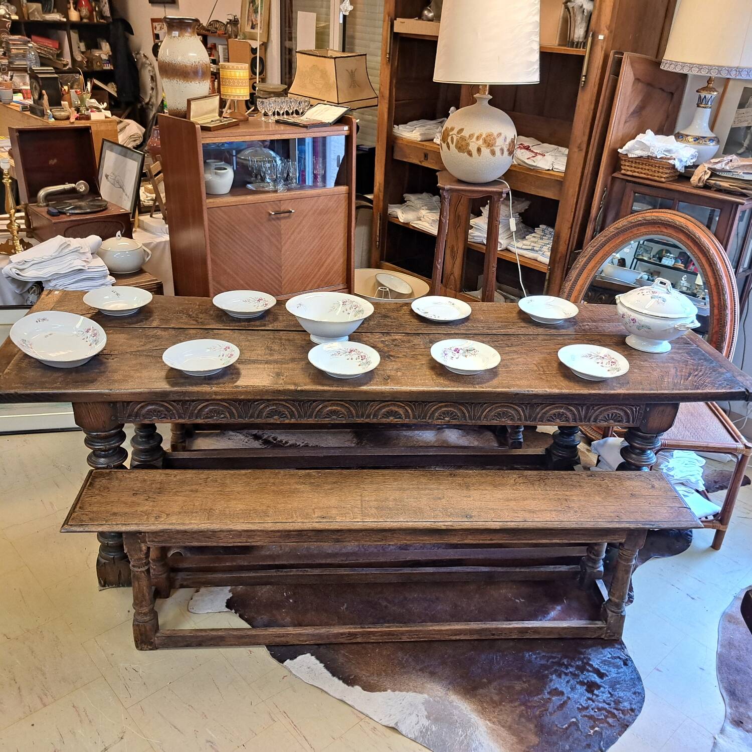 18th century refectory table