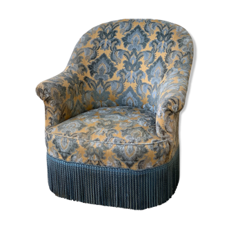 Toad armchair Flocked Velvet 1960
