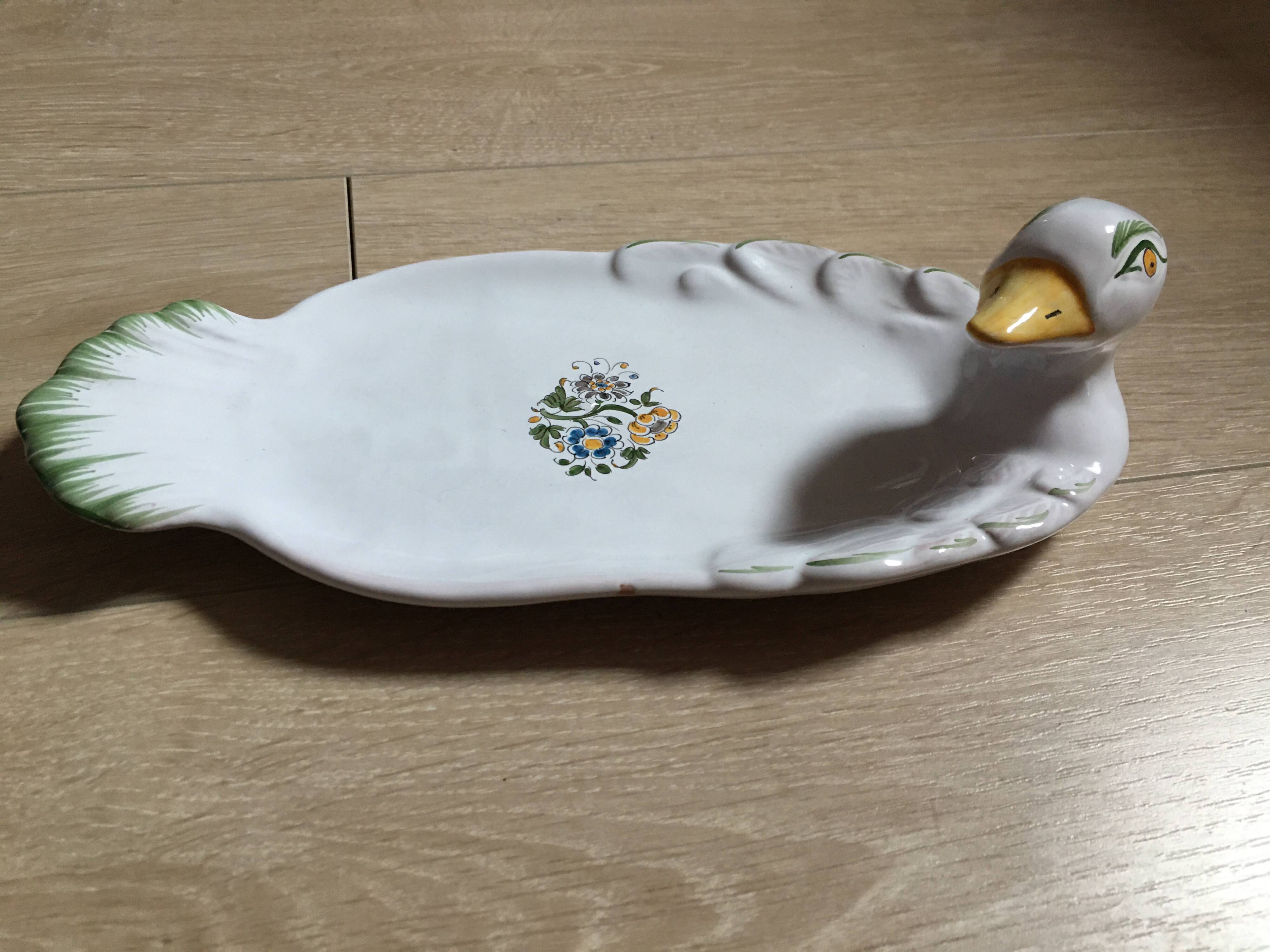 foie gras dish signed Moustiers