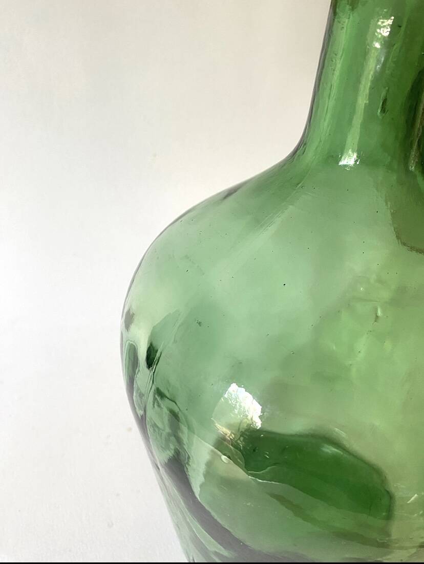 Glass lamp, new 2M fabric cable, lampshade