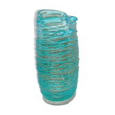 Vase époustouflant du milieu du siècle en verre de Murano travaillé à la main par Sergio Costantini avec le rare certificat d'origine. Fabriqué à Murano, en Italie.