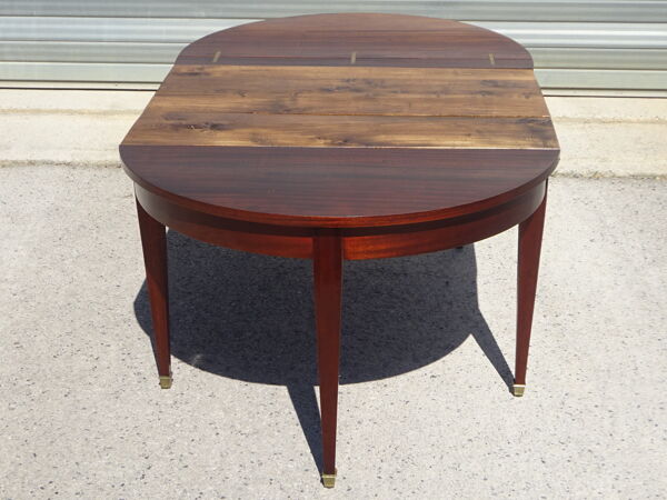Table console en demi-lune, extensible de style Empire