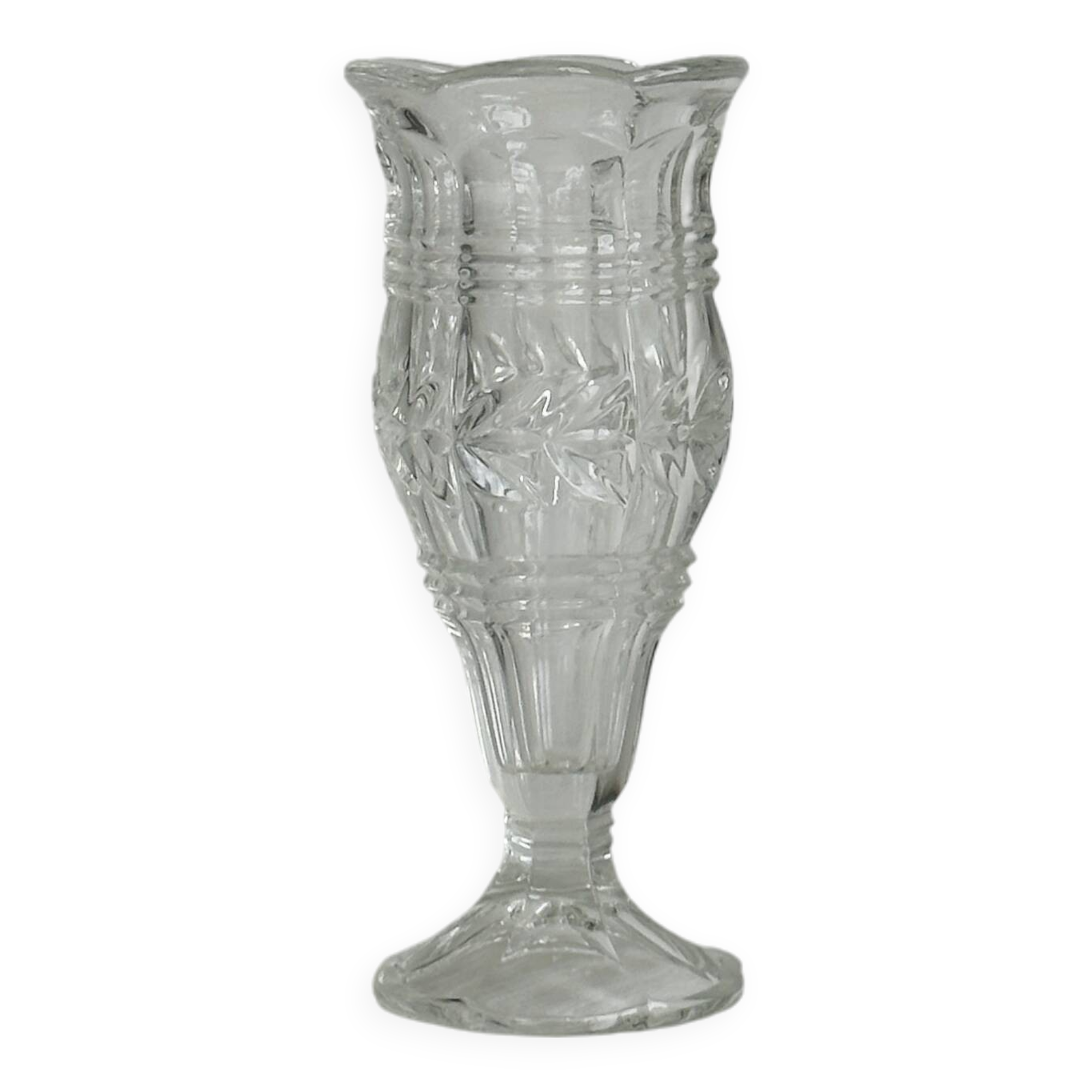 Small glass soliflore vase