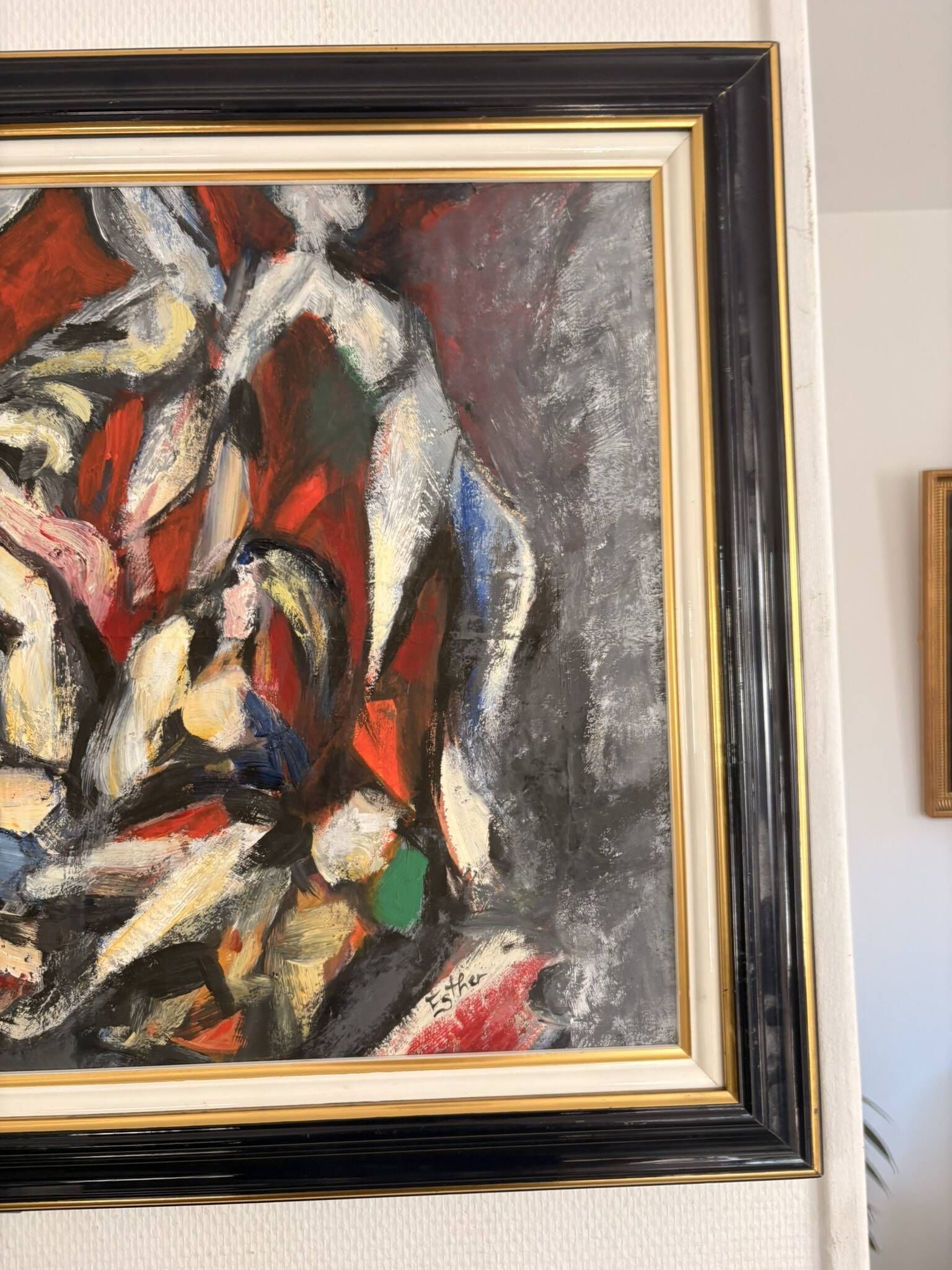Oil Painting Canvas Cubist Cubist Scene Figurative Dance