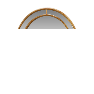 Miroir ovale doré de